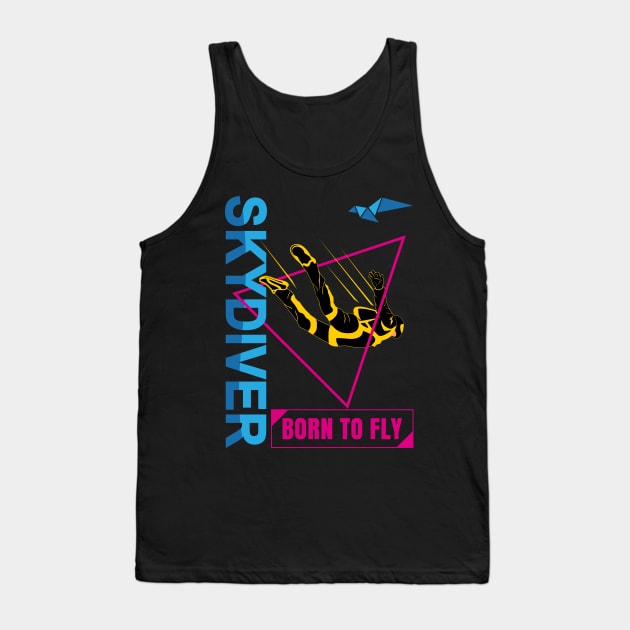 Skydiving Tank Top by VISUALUV